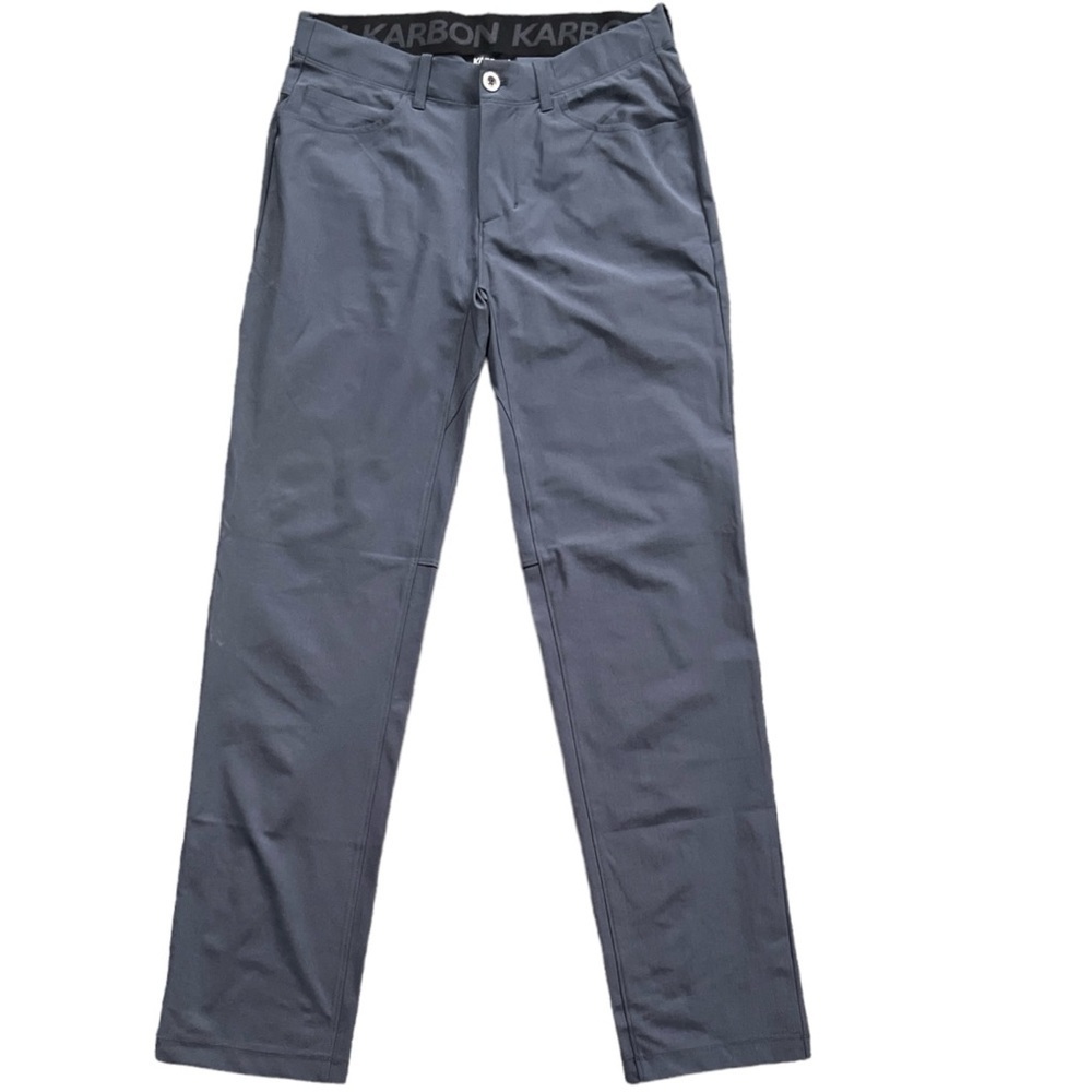 KARBON Lightweight Stretch Golf Chino Pants Mens 32 X 32 Navy Blue